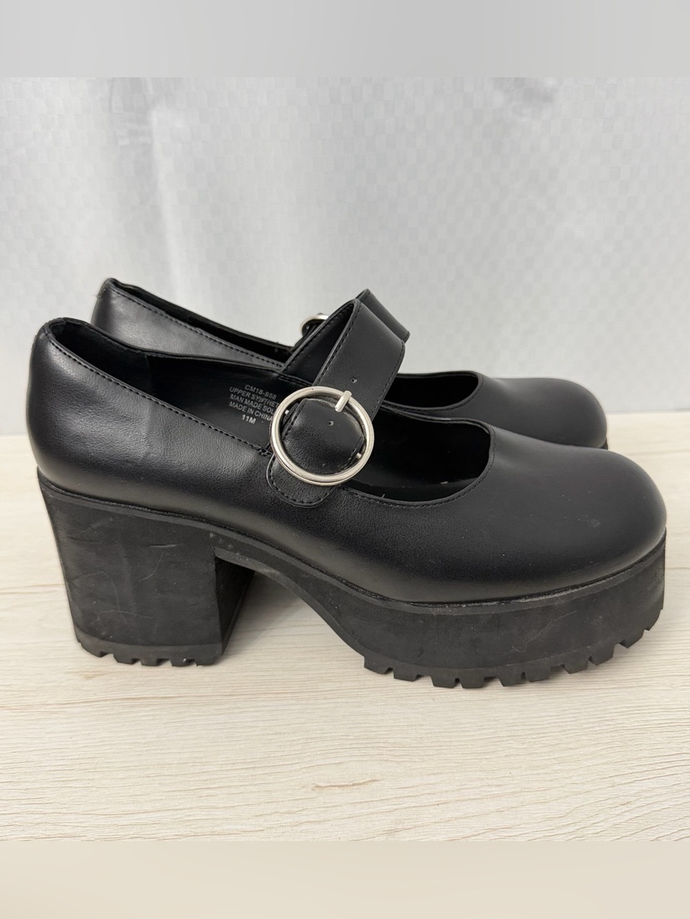 Current Mood Damnation Platform Mary Jane Shoes Size 11 Y2K Goth Dark Academia
